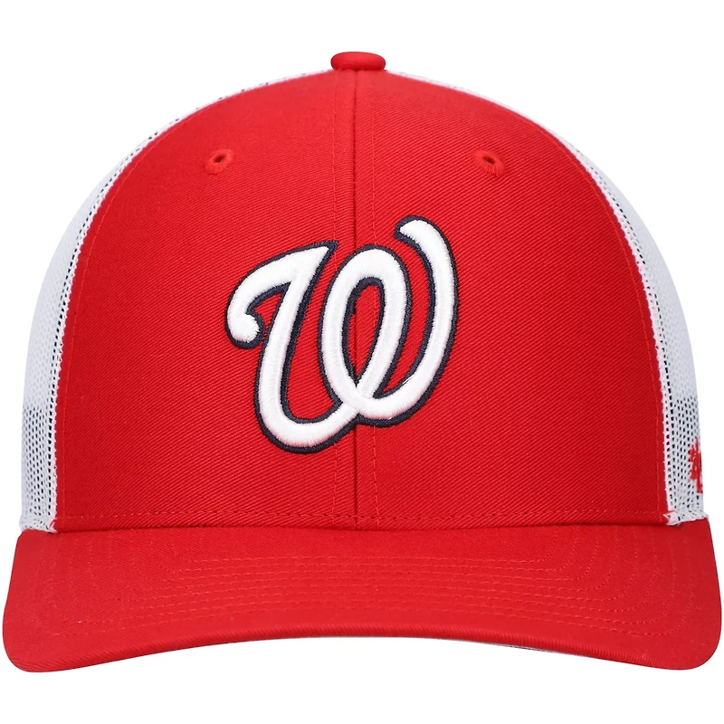 '47 /White Washington Nationals Primary Logo Trucker Snapback Hat