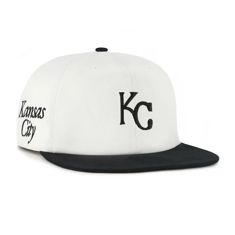'47 Black Kansas City Royals Foundation Captain Snapback Hat