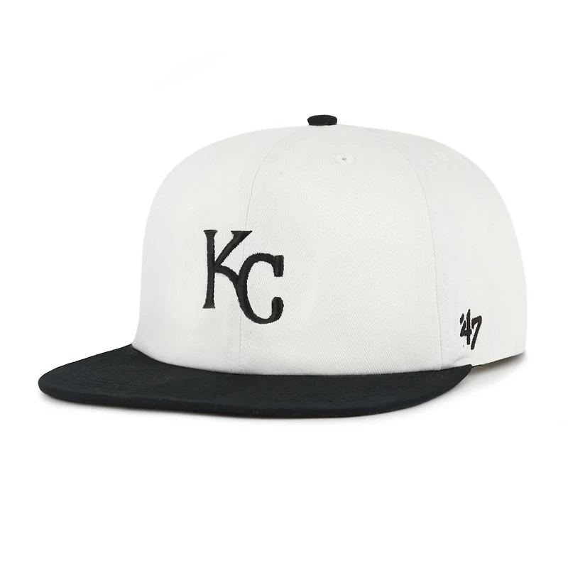 '47 Black Kansas City Royals Foundation Captain Snapback Hat