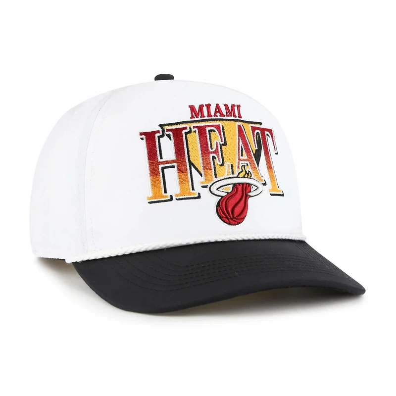 '47 Black Miami Heat Tribute Two-Tone Hitch Adjustable Hat
