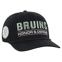 '47 Boston Bruins OHT Military Appreciation Homeland Honor and Defend Hitch Adjustable Hat