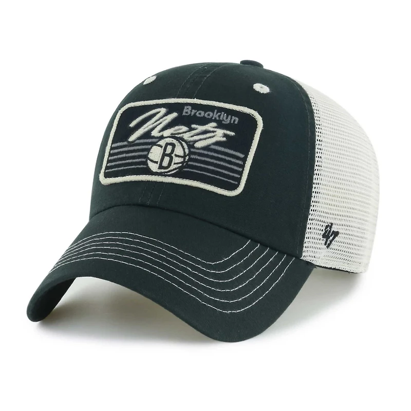 '47 Brooklyn Nets Five Point Patch Clean Up Adjustable Hat