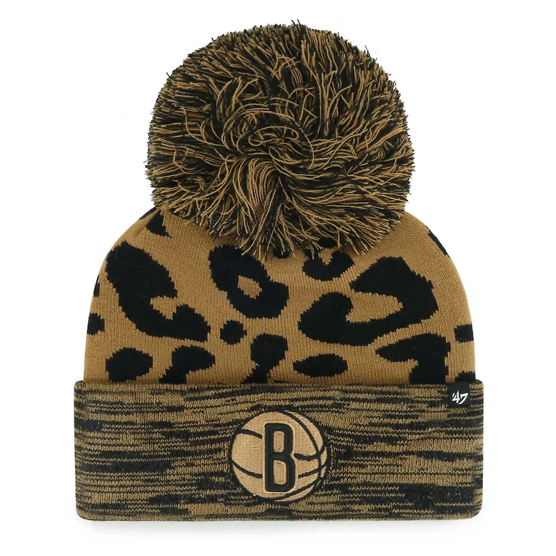 '47 Brooklyn Nets Rosette Cuffed Knit Hat with Pom