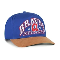 '47 Brown Atlanta Braves Cooperstown Break Wood Suede Hitch Adjustable Hat