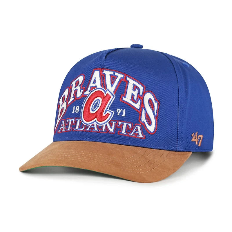'47 Brown Atlanta Braves Cooperstown Break Wood Suede Hitch Adjustable Hat
