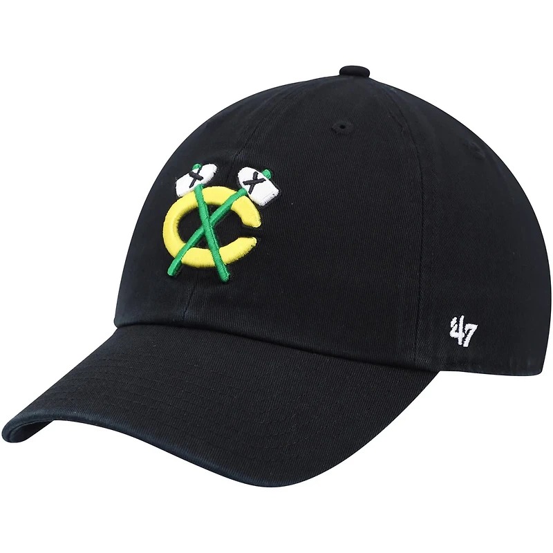 '47 Chicago hawks Alternate Logo Clean Up Adjustable Hat
