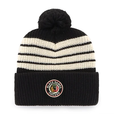 '47 Chicago hawks Old Time Hockey Barn Cuffed Knit Hat with Pom