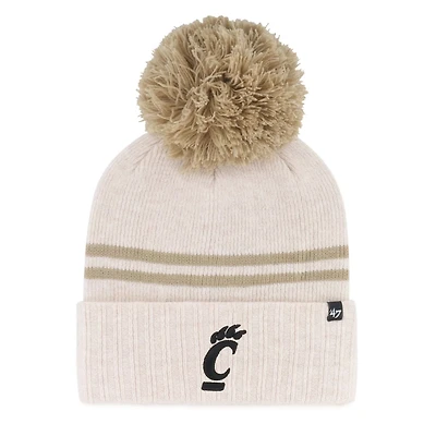 '47 Cincinnati Bearcats Core  Inline Latte Cuffed Knit Hat with Pom