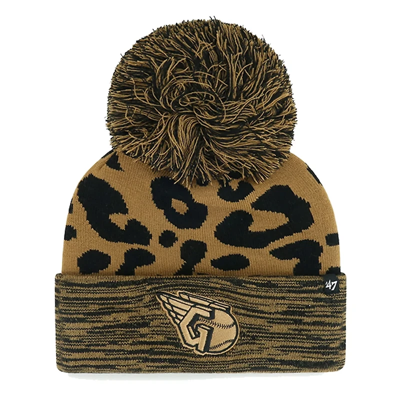 '47 Cleveland Guardians Rosette Cuffed Knit Hat with Pom