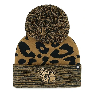 '47 Cleveland Guardians Rosette Cuffed Knit Hat with Pom