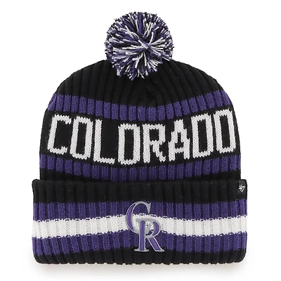 '47 Colorado Rockies Bering Cuffed Knit Hat with Pom