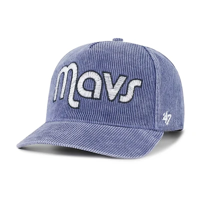 '47 Dallas Mavericks Reclaim Snow Wash Corduroy Adjustable Hitch Hat