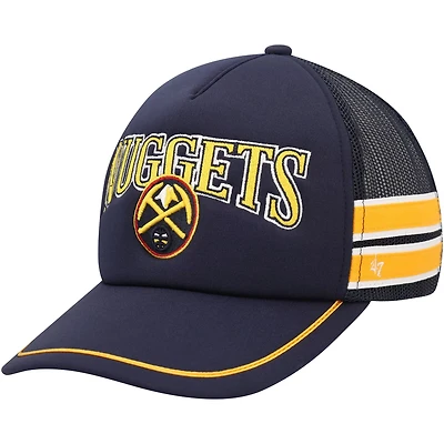 '47 Denver Nuggets Sidebrand Stripes Trucker Adjustable Hat