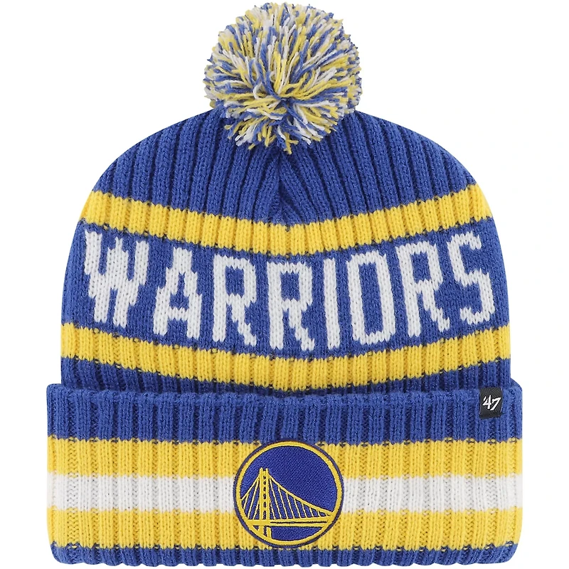 47 Golden State Warriors Bering Cuffed Knit Hat with Pom