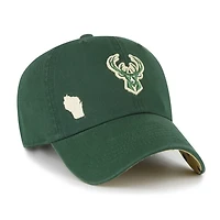 '47 Hunter Milwaukee Bucks Confetti Undervisor Clean Up Adjustable Hat