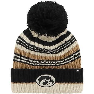 '47 Iowa Hawkeyes Barista Cuffed Knit Hat with Pom