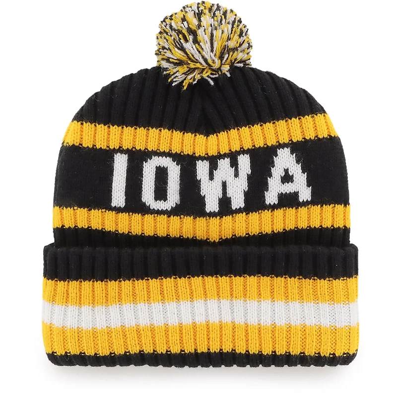 '47 Iowa Hawkeyes Bering Cuffed Knit Hat with Pom