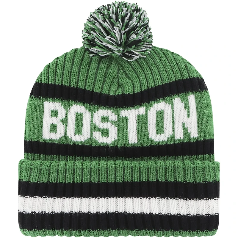 '47 Kelly Boston Celtics Bering Cuffed Knit Hat with Pom