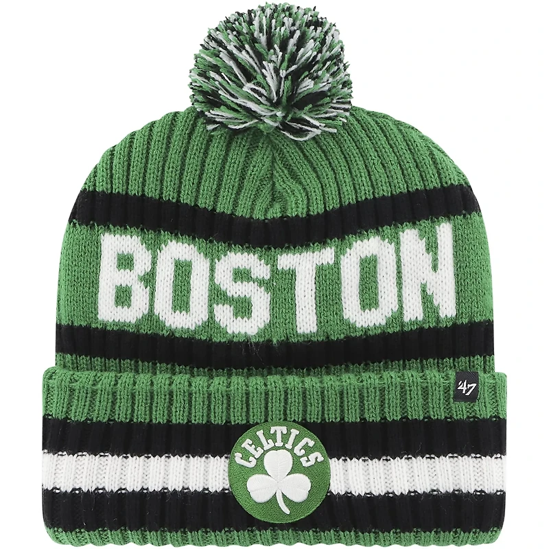 '47 Kelly Boston Celtics Bering Cuffed Knit Hat with Pom