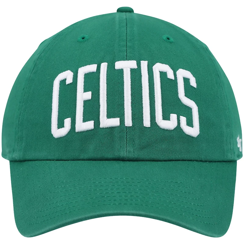 '47 Kelly Boston Celtics Clean Up Wordmark Adjustable Hat