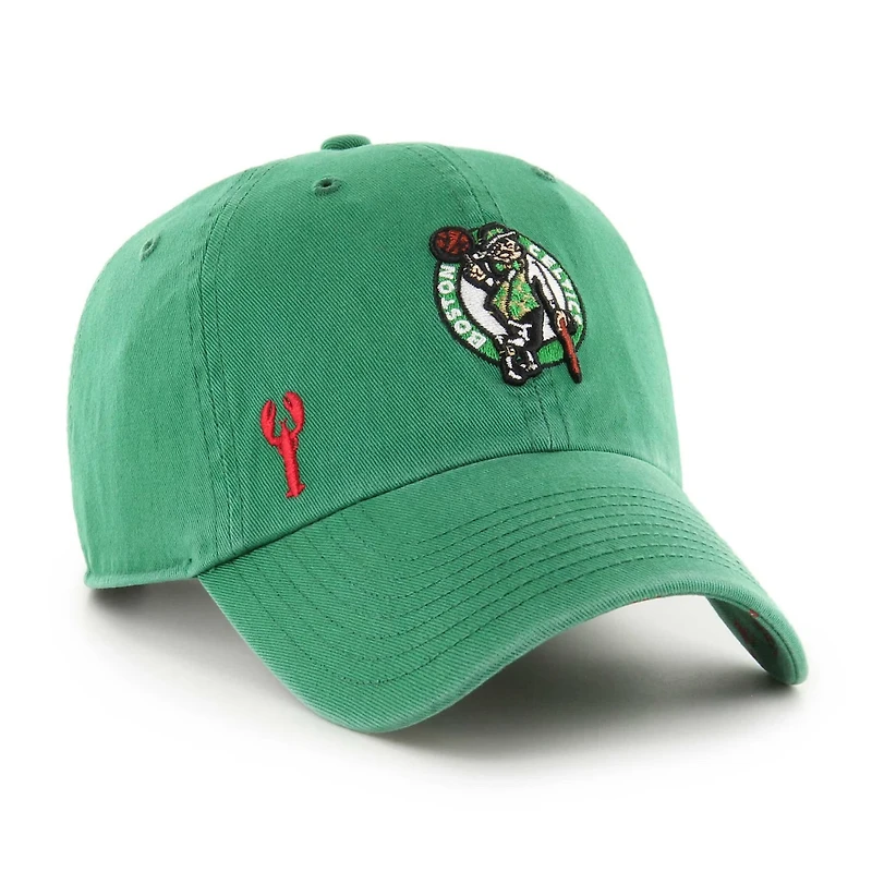 '47 Kelly Boston Celtics Confetti Undervisor Clean Up Adjustable Hat