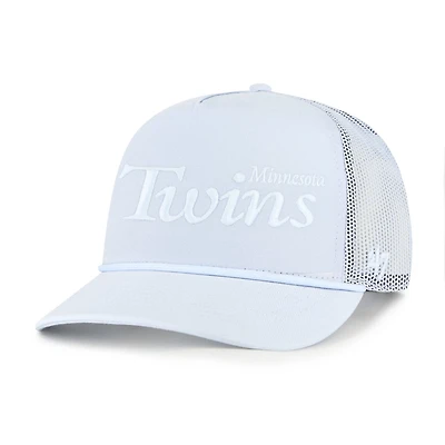 '47 Light Minnesota Twins Foundation Script Hitch Adjustable Trucker Hat