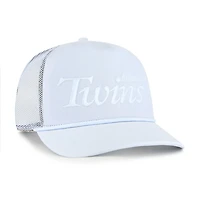 '47 Light Minnesota Twins Foundation Script Hitch Adjustable Trucker Hat