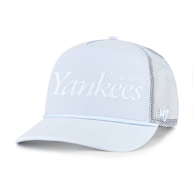 '47 Light New York Yankees Foundation Script Hitch Adjustable Trucker Hat