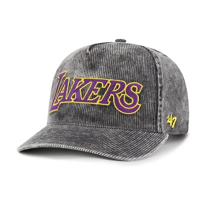 '47 Los Angeles Lakers Reclaim Snow Wash Corduroy Adjustable Hitch Hat