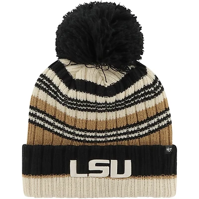 '47 LSU Tigers Barista Cuffed Knit Hat with Pom