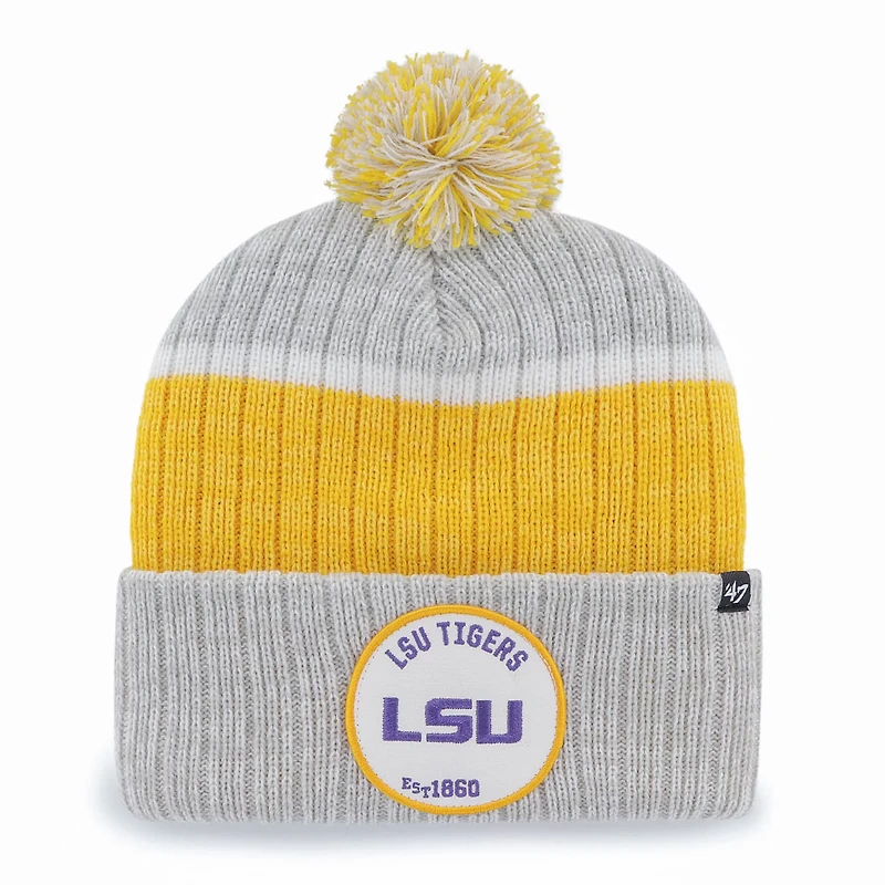 '47 LSU Tigers Holcomb Cuffed Knit Hat with Pom