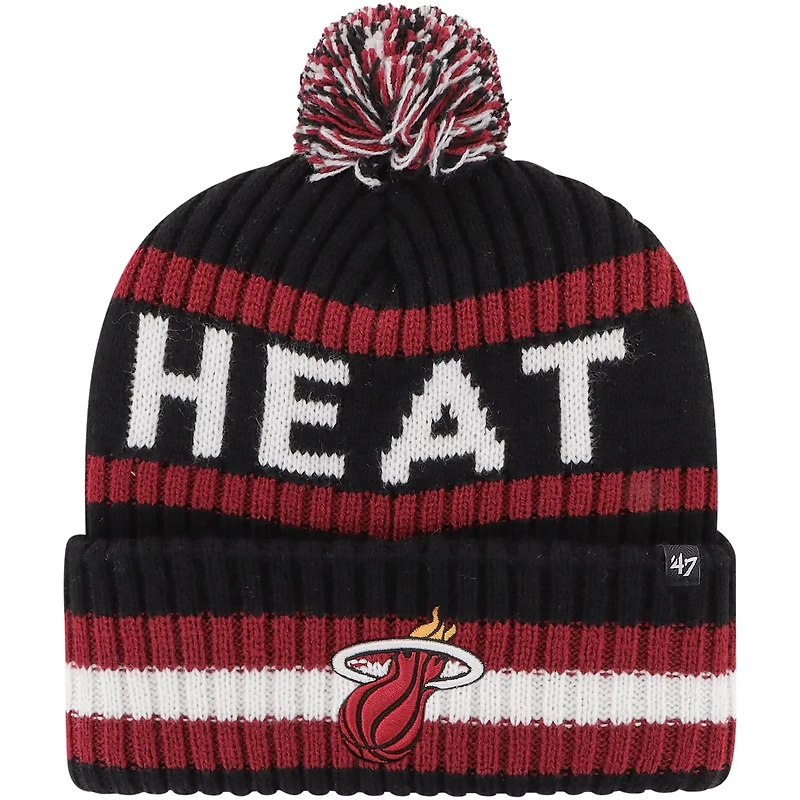 '47 Miami Heat Bering Cuffed Knit Hat with Pom