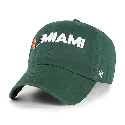 '47 Miami Hurricanes Clean Up Adjustable Hat