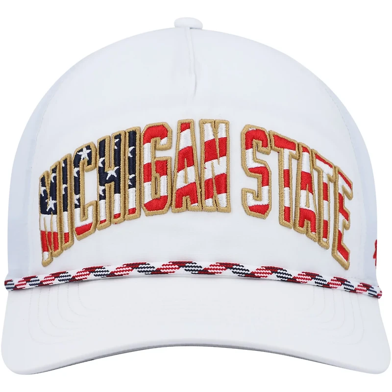 '47 Michigan State Spartans Stars and Stripes Flag Flutter Hitch Snapback Hat