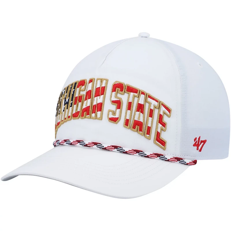 '47 Michigan State Spartans Stars and Stripes Flag Flutter Hitch Snapback Hat