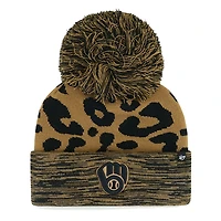 '47 Milwaukee Brewers Rosette Cuffed Knit Hat with Pom