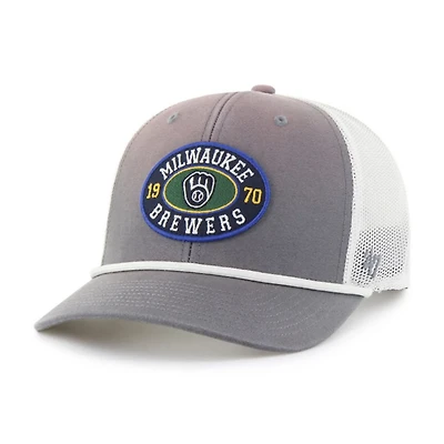 '47 Milwaukee Brewers Tide Sweep Rope Trucker Adjustable Hat