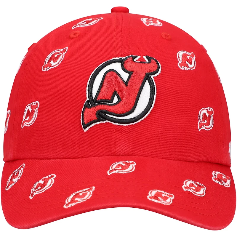 '47 New Jersey Devils Confetti Clean Up Logo Adjustable Hat