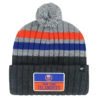 '47 New York Islanders Stack Patch Cuffed Knit Hat with Pom
