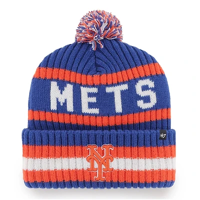 '47 New York Mets Bering Cuffed Knit Hat with Pom