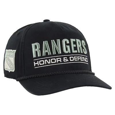 '47 New York Rangers OHT Military Appreciation Homeland Honor and Defend Hitch Adjustable Hat