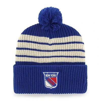 '47 New York Rangers Old Time Hockey Barn Cuffed Knit Hat with Pom