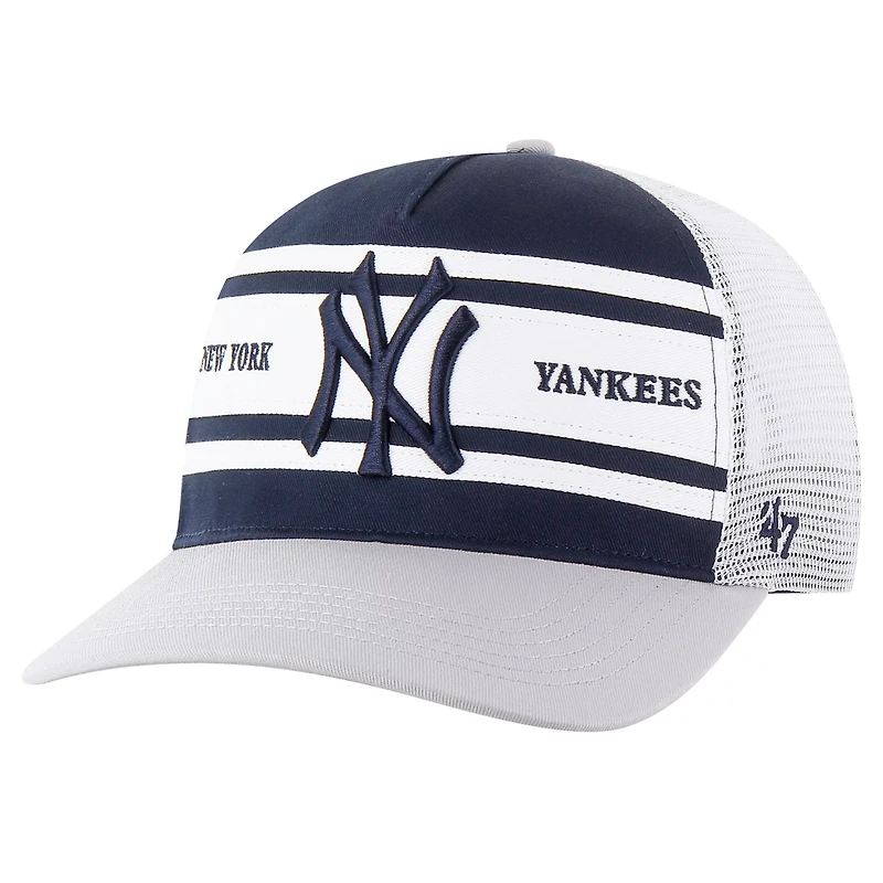 '47 New York Yankees Gridiron Super Stripe Relaxed Trucker Hitch Adjustable Hat