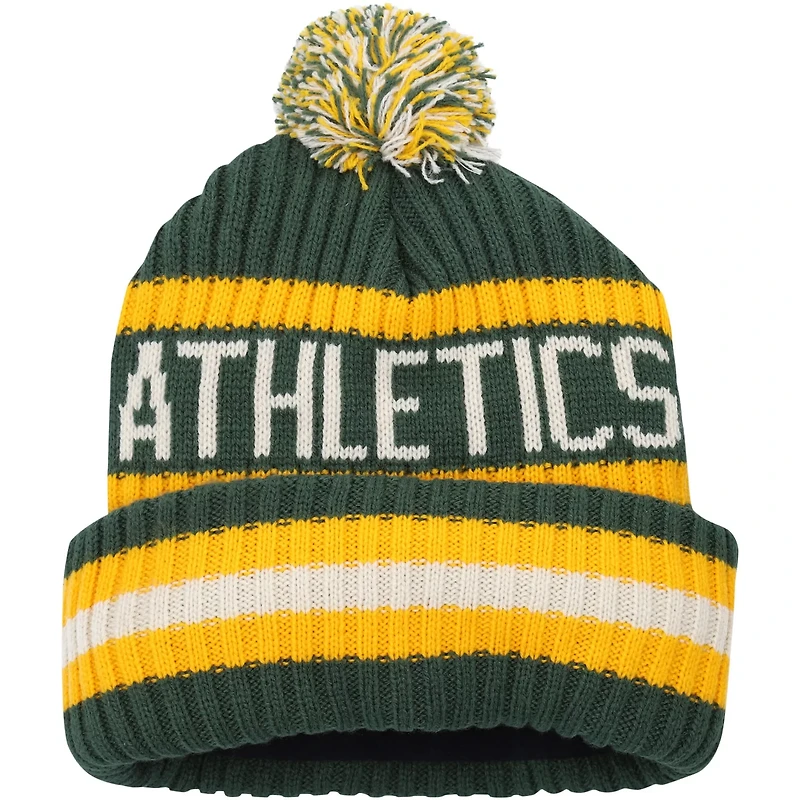 '47 Oakland Athletics Bering Cuffed Knit Hat with Pom