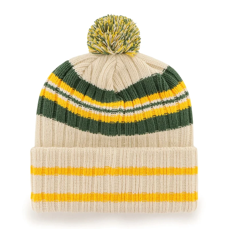 '47 Oakland Athletics Home Patch Cuffed Knit Hat with Pom