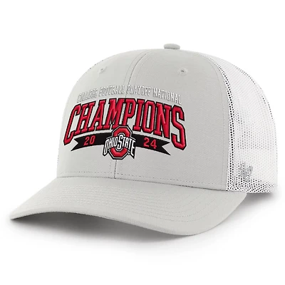 '47 Ohio State Buckeyes College Football Playoff 2024 National Champions Helmet Trucker Adjustable Hat