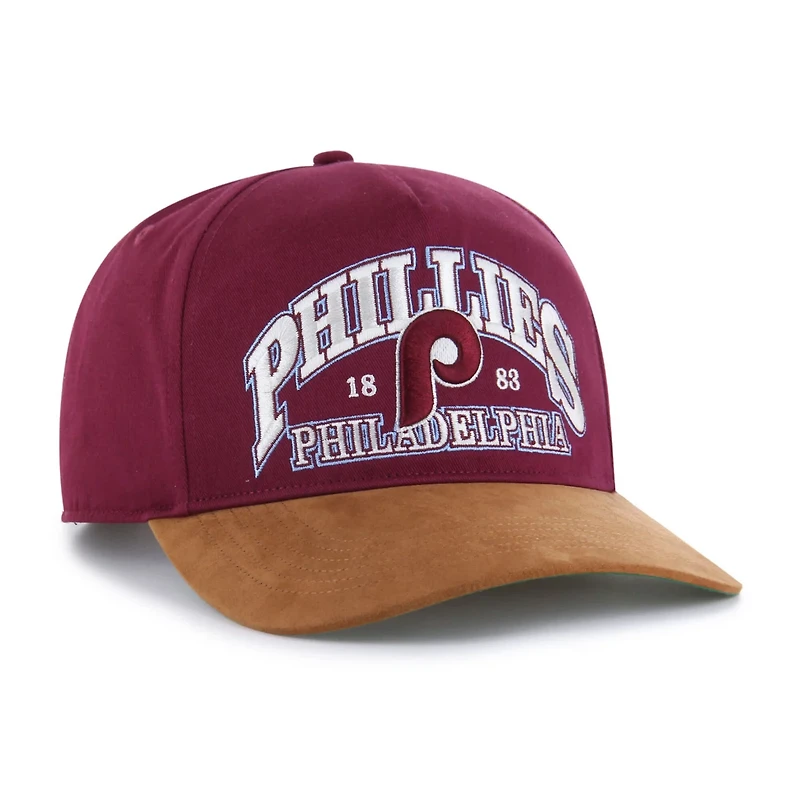 '47 Philadelphia Phillies Cooperstown Break Wood Suede Hitch Adjustable Hat