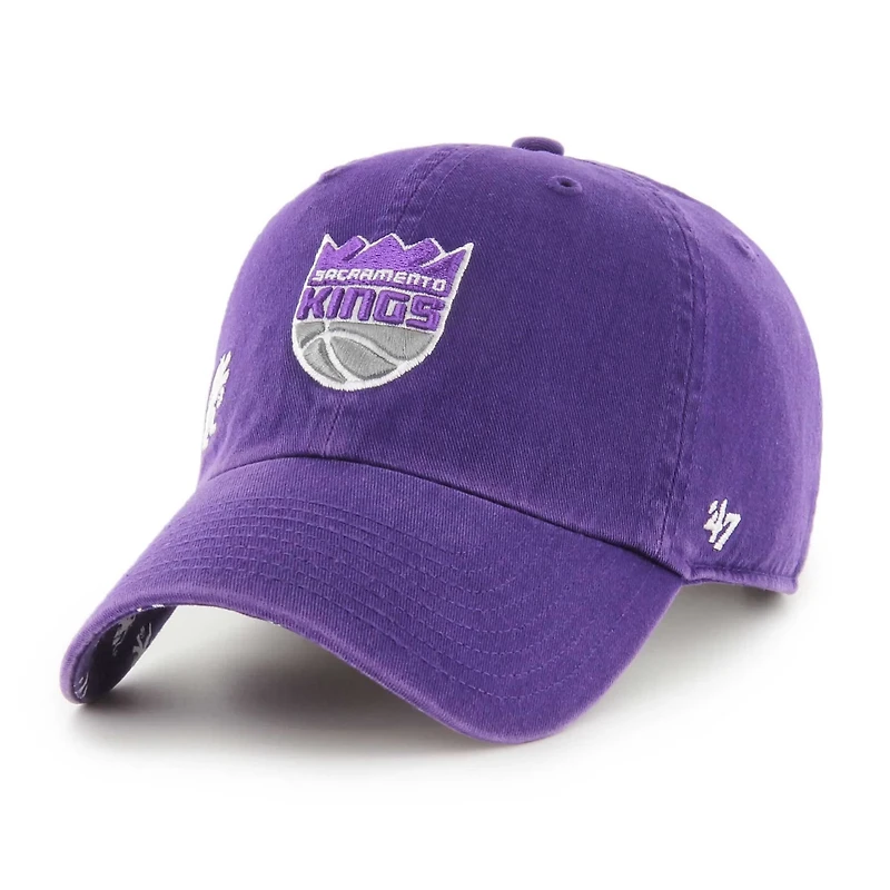 '47 Sacramento Kings Confetti Undervisor Clean Up Adjustable Hat