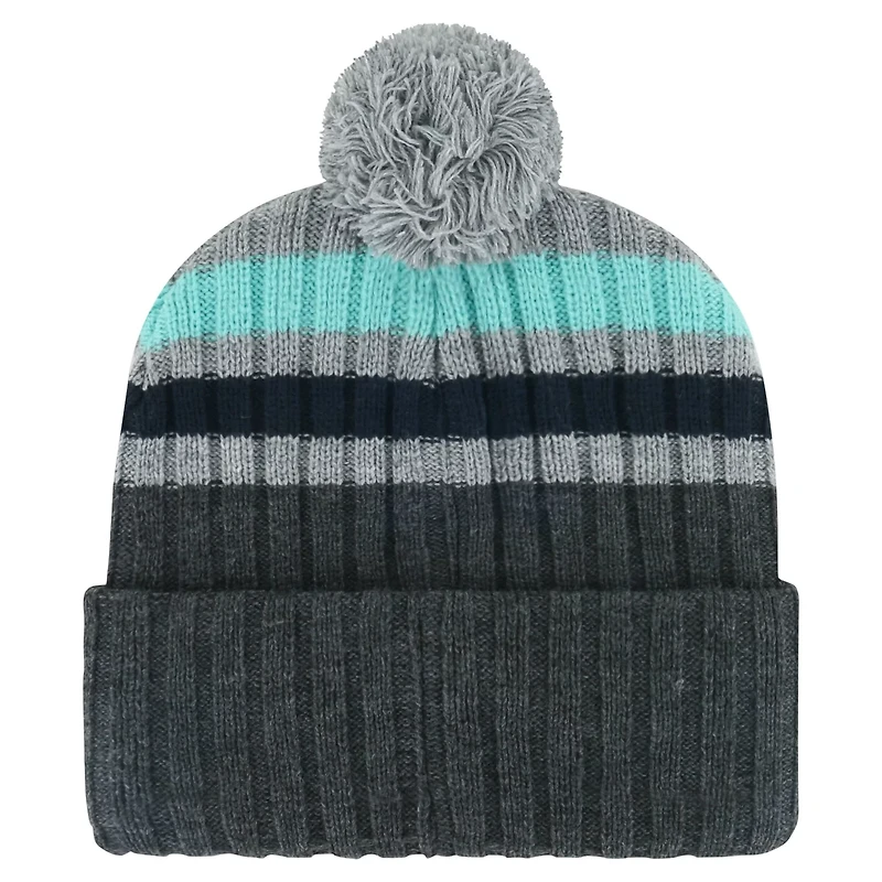 '47 Seattle Kraken Stack Patch Cuffed Knit Hat with Pom