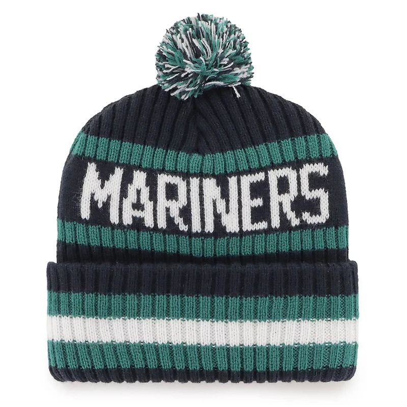 '47 Seattle Mariners Bering Cuffed Knit Hat with Pom